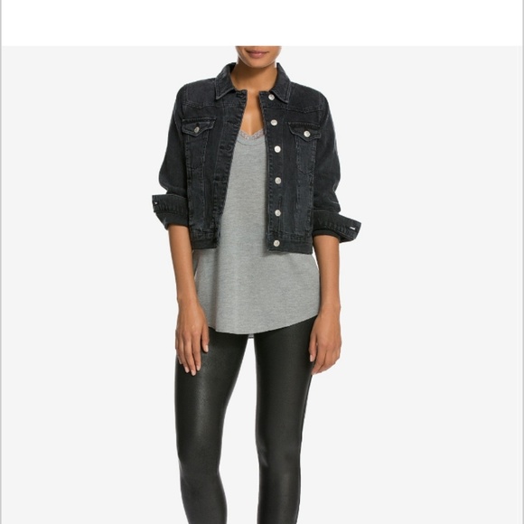 Spanx faux leather leggings in wine - Picture 4 of 5